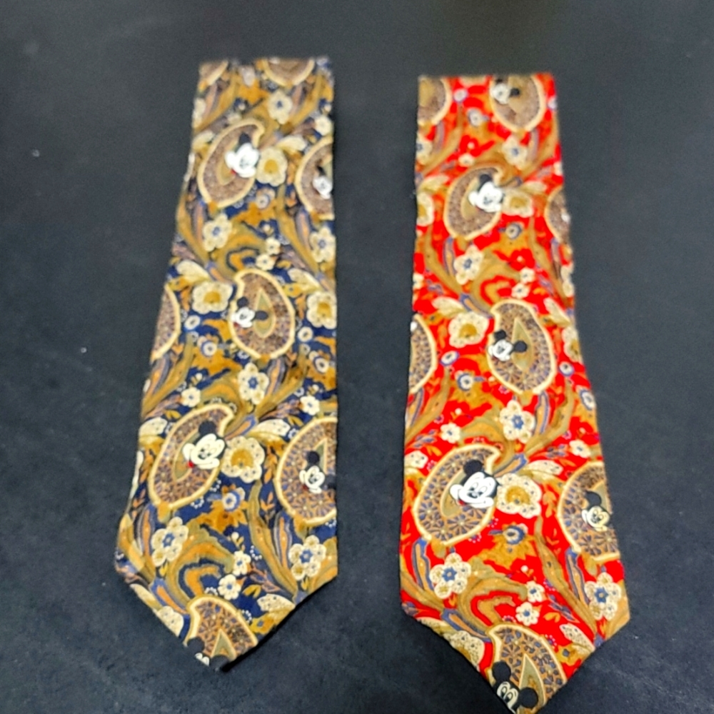 Disney Neck Ties Blue & Red